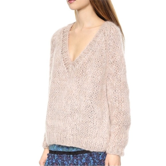 Mes Demoiselles Cream V-Neck Sweater - Picture 2 of 12